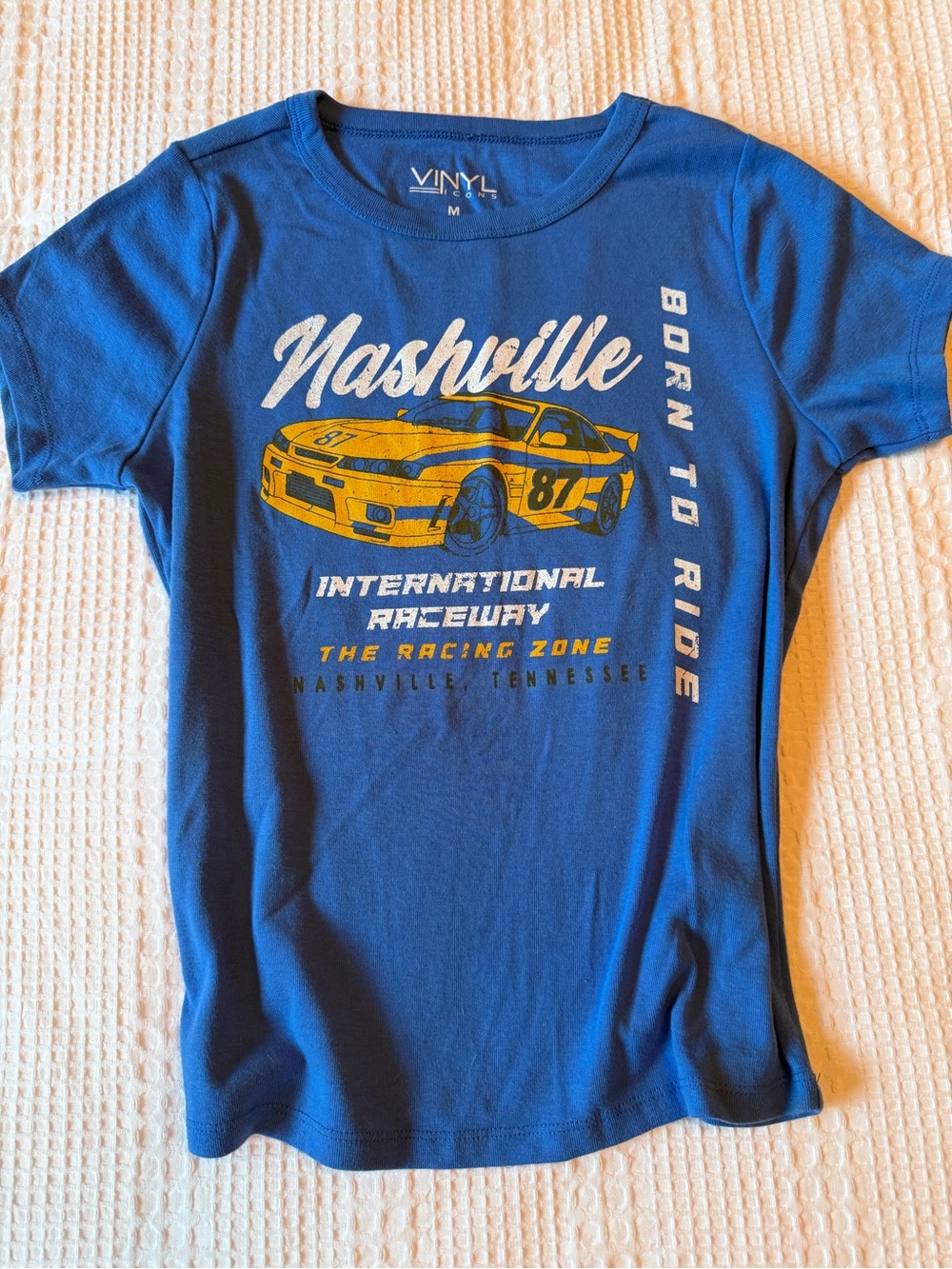 Vinyl Icons Nashville Blue Racing Graphic Tee - Short Sleeve